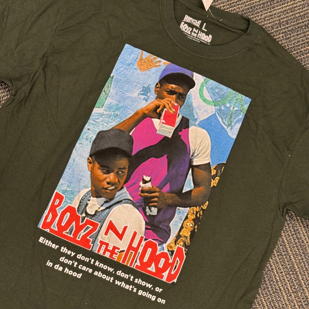 Boyz n the‎ Hood Movie Graphic T Shirt Ripple Junction Men's Large Green